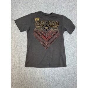 American Fighter Athletic Department Graphic Tee Shirt Men's Size Medium Gray